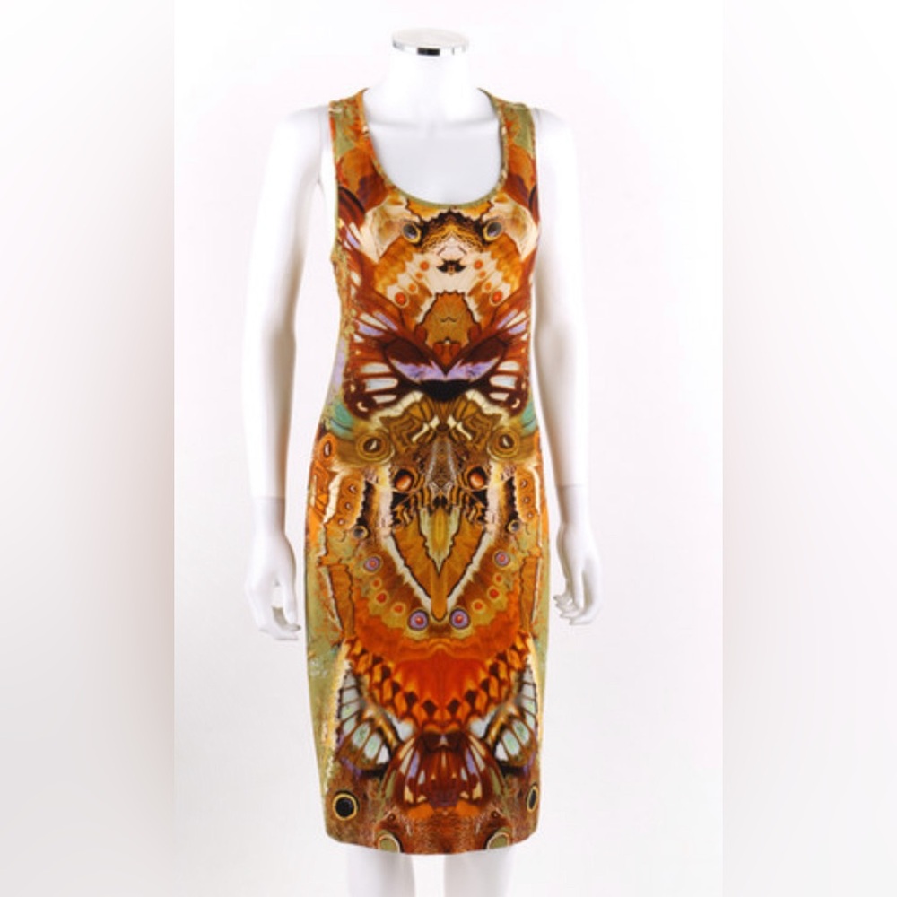 Abstract Sleeveless Dress